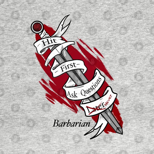 Barbarian Sword by HannahPalmerArt